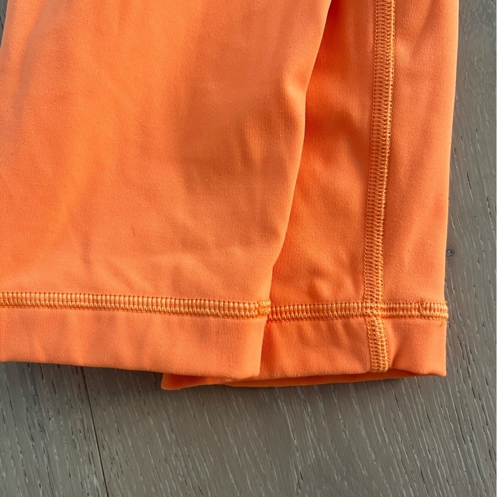 Lululemon Bright Orange High Waisted Wonder Under Leggings size 4 - Picture 7 of 8